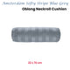 KAAT Amsterdam Softy Stripe Blue Grey Oblong Neckroll Filled Cushion 22cm x 70cm – view 2