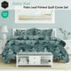 Ardor Indra Teal Palm Leaf Printed Quilt Cover Set King – view 2