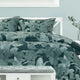 Ardor Indra Teal Palm Leaf Printed Quilt Cover Set King – view 3