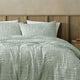 Ardor Kiewa Dusty Sage Textured Jacquard Aztec Quilt Cover Set King – view 3