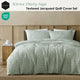 Ardor Kiewa Dusty Sage Textured Jacquard Aztec Quilt Cover Set Queen – view 2