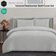 Ardor Rowe Grey Textured Seersucker Quilt Cover Set Queen – view 2