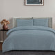 Ardor Rowe Teal Textured Seersucker Quilt Cover Set King