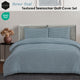 Ardor Rowe Teal Textured Seersucker Quilt Cover Set King – view 2