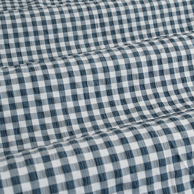 Ardor Rowe Teal Textured Seersucker Quilt Cover Set King