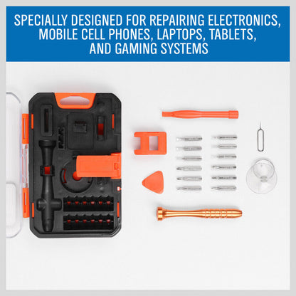 HORUSDY 18 in 1 Mobile Phone Repair Kit V465-94181 with Magnetic Screwdriver & Pry Tools