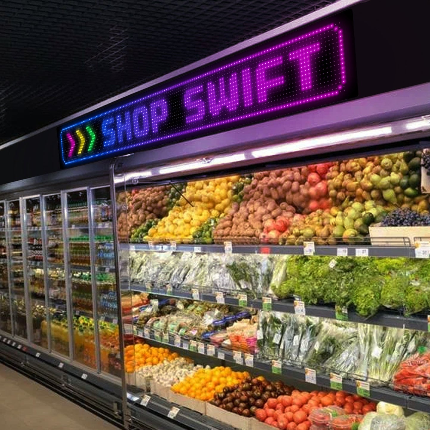 Programmable LED Matrix Panel Flexible Screen IP65 with APP Control 192*1330mm