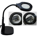 Adjustable LED Desk Magnifier Lamp 220V, 6X/12X Magnification, Flexible Design, Natural Light