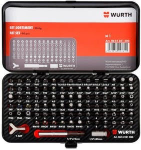 Wurth Universal 90pc Drill Bit Set - Comprehensive Toolkit for Professionals - Auzzistore