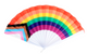1x Rainbow Gay Pride Fabric Cooling Fan LGBTQ – view 2