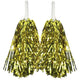 Green & Yellow Metallic Cheerleading Pom Poms – 2-Pack (1 Green Pair & 1 Yellow Pair) Australia Day – view 3