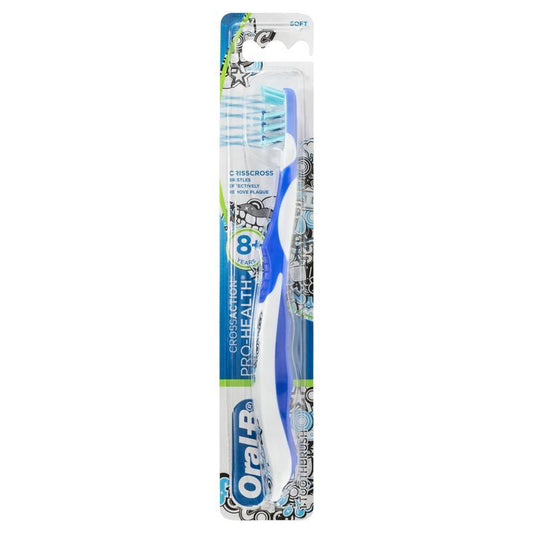 Oral B Cross Action Pro-Health 8+ Years Toothbrush for Kids Standard Tooth Brush
