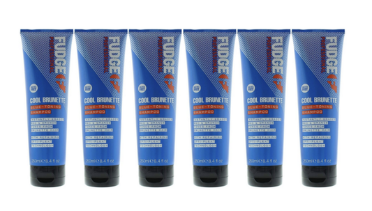 6x Fudge 250ml Blue Toning Shampoo - Erases Red & Orange from Cool Brunette Hair – view 2