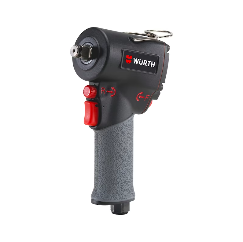Wurth DSS 1/2 Inch Compact Pneumatic Impact Screwdriver, 1100 Nm Torque, Aluminium Housing
