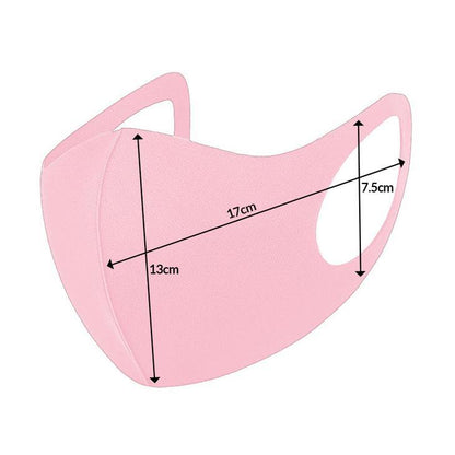 Reusable Breathable Cotton Face Mask - Anti Dust Haze, Pink, Polyester, One Size, V563-59097-02-PINK