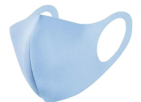 Reusable Breathable Cotton Face Mask Anti Dust Haze Protective, Light Blue, One Size