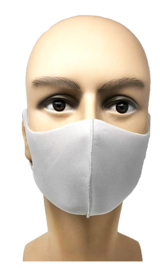 Reusable Breathable Cotton Face Mask - Anti Dust Haze, Elastic Ear Loop, Grey, Polyester