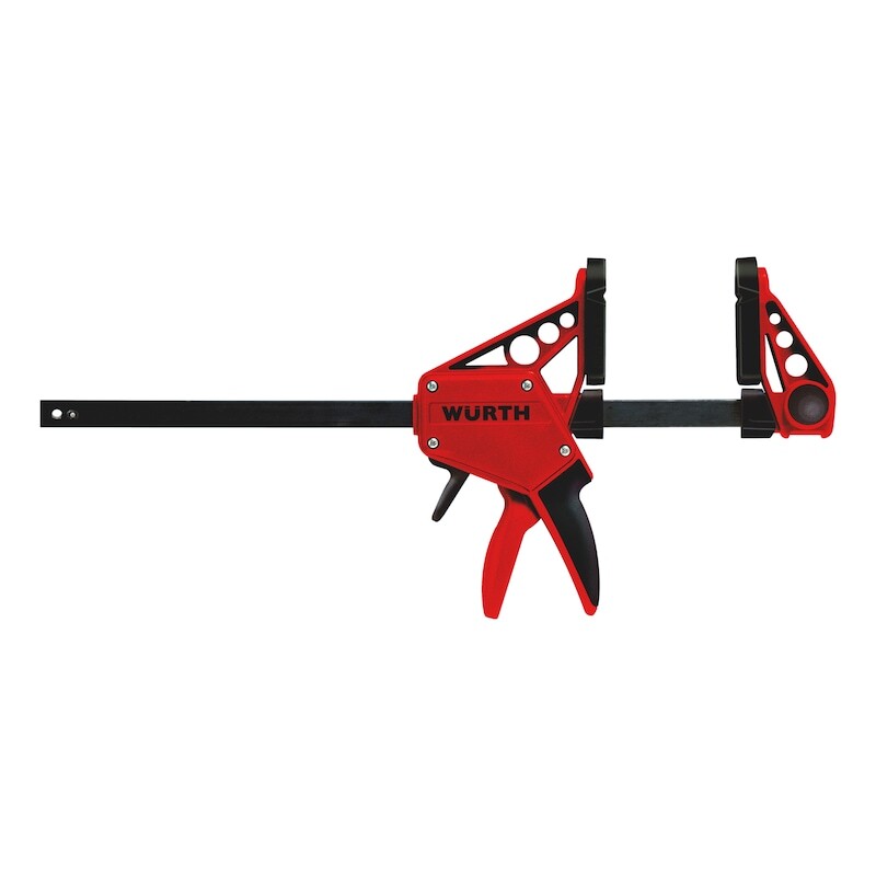 Würth One-Handed Clamp 450mm, 150kg Force, Ergonomic Design, Durable Construction