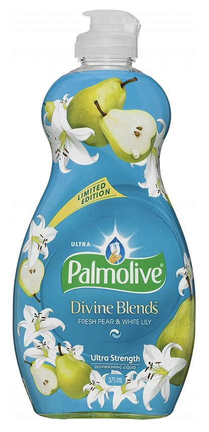 Palmolive Dishwashing Liquid Ultra Divine Blends 375ml - Fresh Pear & White Lily