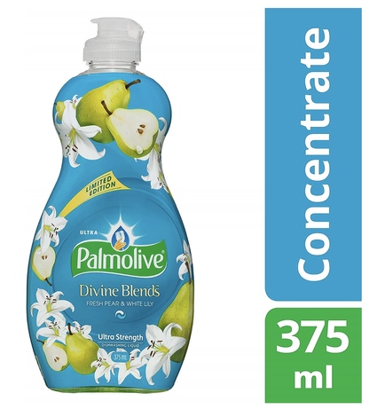Palmolive Dishwashing Liquid Ultra Divine Blends 375ml - Fresh Pear & White Lily