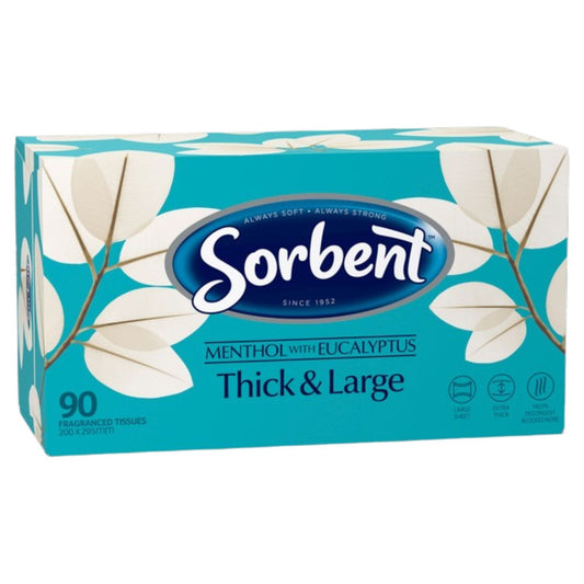 Sorbent Facial Tissues Thick & Large Menthol Fragranced - 90-Pack – view 2