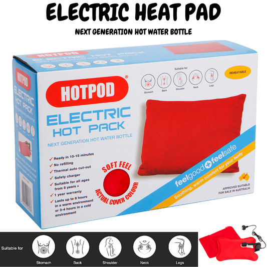 HOTPOD Electric Hot Pack Water Bottle Reheat-able Pillow Pad Sleep Aid - Safety Approved – view 2 - Auzzistore