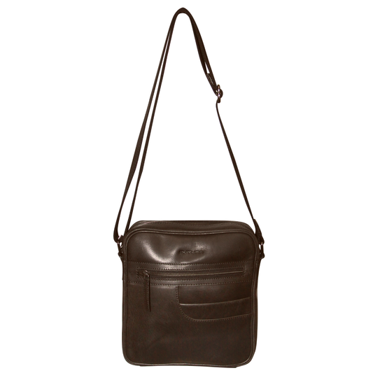 Futura Means Crossbody Bag Adjustable Shoulder Strap Travel Wallet - Brown – view 2