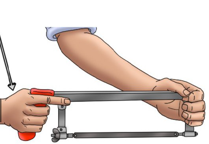 AOLONG V563 Medium Duty Hacksaw Frame 12" Blade, 90°/55° Cutting, Iron Handle