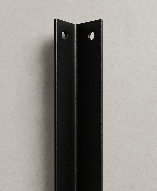 Heavy Duty Powder Coated Steel L Shape Corner Bracket 298mm x 38mm - Auzzistore
