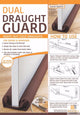 DUAL DRAFT STOPPER Double Sided Snake Wind Air Door Guard Cover Weather Seal – view 2
