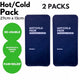 2x HOT COLD PACK First Aid Reusable Ice Heat Gel Packs Microwaveable Relief – view 2