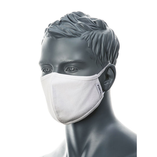 Anti-Microbial 2-Ply Cotton Face Mask V563-CV22 - Washable, Reusable, Breathable, Odour Control