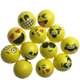 12 EMOJI FACE STRESS BALLS Hand Relief Squeeze Tension Reliever Soft Smiley 70mm