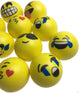 12 EMOJI FACE STRESS BALLS Hand Relief Squeeze Tension Reliever Soft Smiley 70mm – view 3