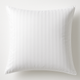 100% Cotton European Pillowcase 400 Thread Count Hotel Quality - Striped White – view 2