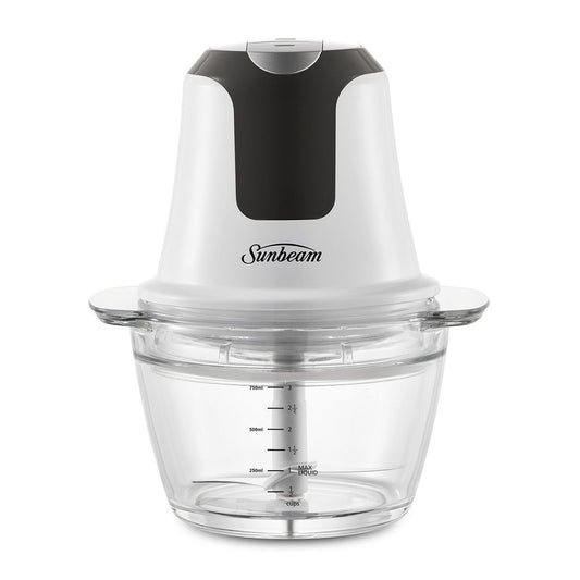 Sunbeam Mini Glass MultiChopper Food Processor - White - Auzzistore