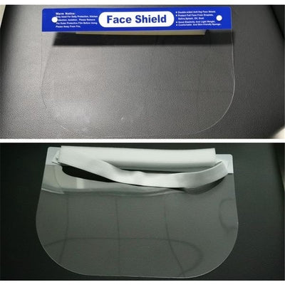 Safety Full Face Shield V563-FS-1, Anti-Fog, Double-Sided PET, 32x22cm, Glasses Compatible, Lightweight