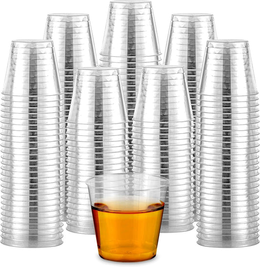 1080pcs 30ml Reusable & Disposable Plastic Shot Glasses Clear Cups Event Tastings Bulk