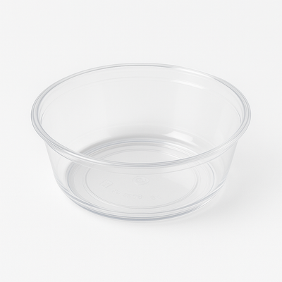 288x Premium Disposable Round Dessert Cups BPA Free Extra Strong Bulk - Clear