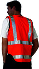 HUSKI Hi Vis Patrol Vest 3M Reflective Tape Safety Workwear High Visibility - Orange - 3XL – view 5