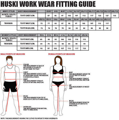 Huski Men's Hi Vis Safety Trousers - Tarmac Orange, 5XL (117cm)