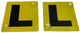2x LEARNER L PLATES Stay-Put Suction Disks Car Window Signs VIC WA - Auzzistore