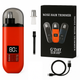 Handheld Portable Nose Hair Trimmer Rechargeable USB-C Clipper Shaver in Red – view 2