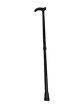 Metal WALKING STICK Travel Extendable Pole Compact Adjustable Lightweight - Black – view 4