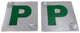 2x GREEN P PLATES Stay-Put Suction Disks Probationary Car Window Signs NSW – view 4