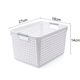 24x Premium Plastic Storage Basket Bulk w/ Grip Handles 27*18*14cm – view 5