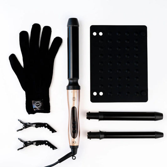 H2D X3 Professional Curling Wand Ceramic Curler Roller - Rose Gold – view 2