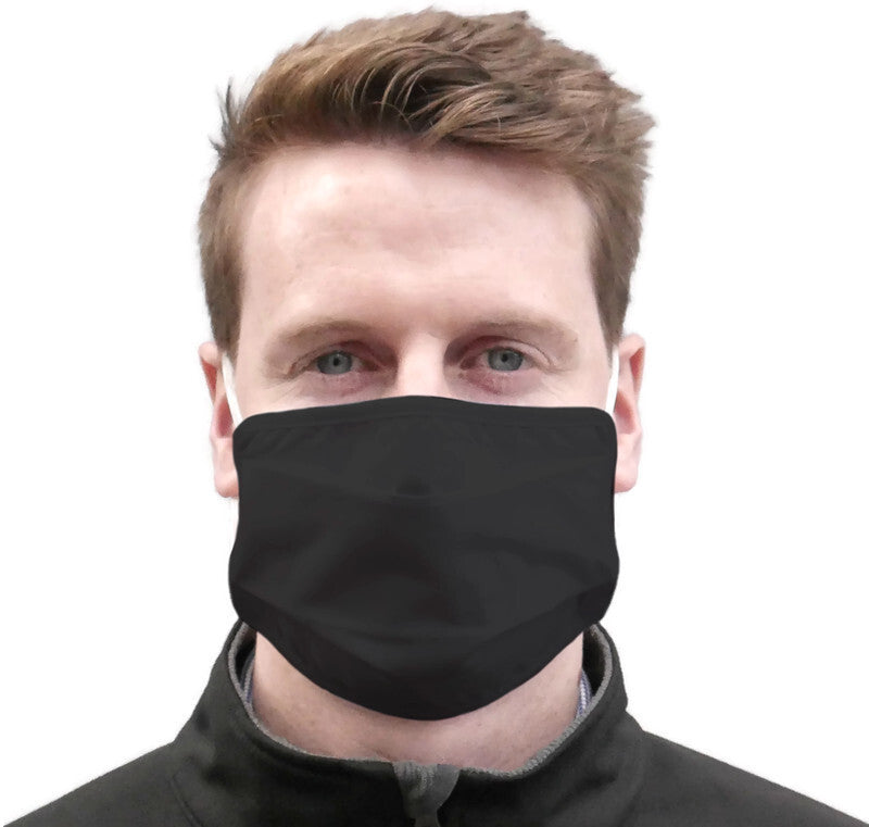 TIGERPLAST Fabric Barrier Mask Black - Washable, Reusable, OEKO-TEX, 3-Layer, 50 Washes