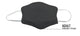 Tigerplast Fabric Face Mask 3-Pack, Washable, Reusable, Anti-Microbial, Black, 3-Layer Polycotton, OEKO-TEX Certified – view 4