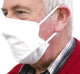 TIGERPLAST Fabric Face Mask, Washable, Reusable, Anti-Microbial, 3-Layer, White, OEKO-TEX Certified